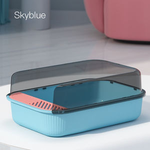 Bac à litière pour <span class=keywords><strong>chat</strong></span> en PP 2026, facile à nettoyer, fermé, portable, bac à litière <span class=keywords><strong>XL</strong></span>, accessoires pour chats - Product Image 5