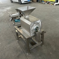 Industriële multi-fruit ontpitter en -pulpmachine voor kersen, mango's, perziken, abrikozen, pruimen, durian, guave - 380V 1500W
