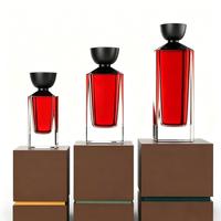 Flacons de parfum en verre de luxe uniques et personnalisés de 50 ml et 100 ml avec bouchon magnétique et boîte pour homme et femme