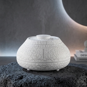 Portable Humidifier Home Office Volcanic Lava Texture Gradient LED Light Auto Shut-Off Waterless Design - Product Image 1
