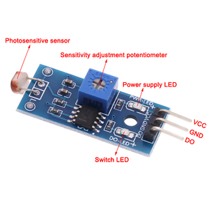 3Pin 4Pin Photossensitive Brilho Resistência <span class=keywords><strong>Sensor</strong></span> Módulo Light Intensity Detector para <span class=keywords><strong>Arduino</strong></span> Kits & Projetos - Product Image 4