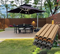 Panneau de bardage rainuré en WPC Great Wall, imperméable et ignifuge, pour plafonds intérieurs et extérieurs, pour une utilisation intérieure et extérieure