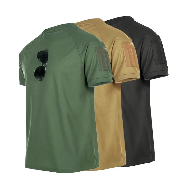 OBSHORSE लघु आस्तीन त्वरित सूखी पोलो पुरुष टी-शर्ट रणनीति पोलो शर्ट कपास Oem टी शर्ट पुरुषों सामरिक टी शर्ट
