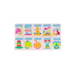 Juego de Mahjong Americano Serie Florida, con un Sensación de Sol, 160 Fichas Acrílicas de Una Sola Capa, Fichas de Mahjong de Lujo - Product Image 6