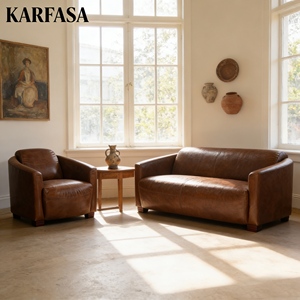 Canapé Chesterfield traditionnel fait à la main en <span class=keywords><strong>cuir</strong></span> de vache naturel, adapté aux meubles de salon, <span class=keywords><strong>fauteuil</strong></span> de loisirs pour une personne - Product Image 4