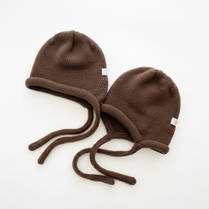 Hongdae Onni cappello da donna invernale in lana lavorato a maglia con cappello coppia pelliccia stile cofano - Product Image 1