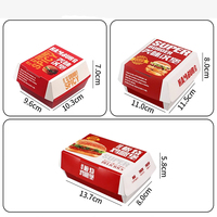 Caja Ecológica Personalizada para Comida para Llevar, con Compartimento para Mini Smash Burger, Vaso para Salsas, Envoltorio para Pollo Frito, Papas Fritas, Empaque para Comida Rápida