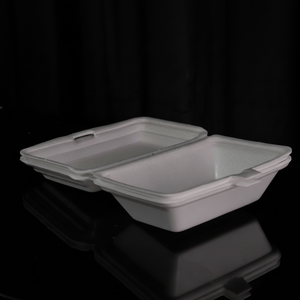 Caja de Alimentos, Contenedores de Espuma para Alimentos, Cajas de Comida, Contenedores para Almuerzo, Caja de Rejilla Plana, Caja de Tres Compartimentos, Caja Rectangular - Product Image 1