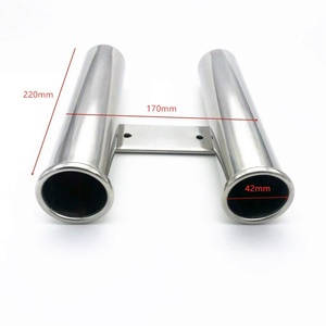Usine directe en acier inoxydable 2-8 Tubes <span class=keywords><strong>support</strong></span> de <span class=keywords><strong>canne</strong></span> à pêche pour bateau Marine Kayak Yacht matériel marin - Product Image 4