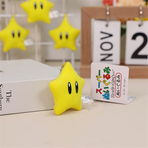 Grosir bintang 6CM gantungan kunci liontin boneka mewah hadiah pesta mainan boneka - Product Image 4