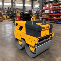 Compacteur d'asphalte à double tambour de petite taille, norme export, pour la construction de chemins paysagers
