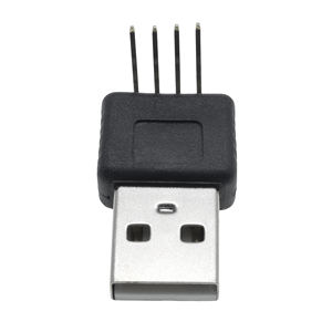 Через отверстие USB типа <span class=keywords><strong>2</strong></span>,0a 5,0 В <span class=keywords><strong>2</strong></span>,54 Pitch RS PRO Male 90 градусов медный 4-контактный разъем DIP Вертикальное Крепление на печатную плату - Product Image 2