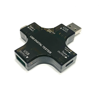 Penguji USB Tipe-C PD, Voltmeter Digital DC, Amperimeter, Pengukur Tegangan Arus, Detektor Amperimeter, Indikator Pengisi Daya Power Bank