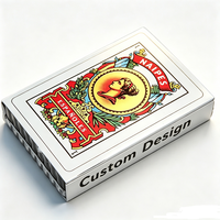 Jeu de cartes à jouer au design spécial et coloré, format slim, avec dés et jeu de poker de table, dans un coffret cadeau rigide haut de gamme
