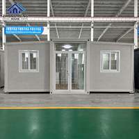 Rumah Prefabrikasi Sayap Ganda 20ft 30ft 40ft Langsung dari Pabrik, 1-4 Kamar Tidur dengan Denah Lantai Kustom, Rumah Kontainer Modular yang Dapat Diperluas