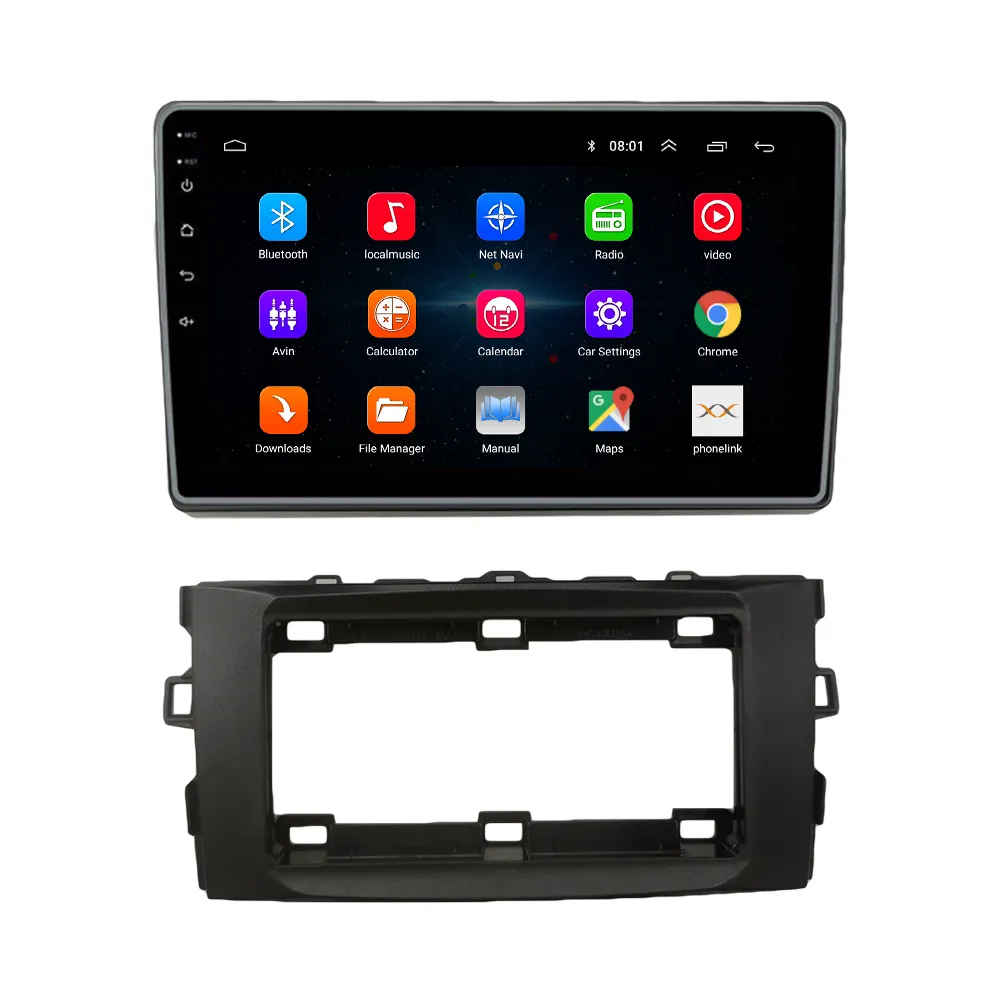 Voor Toyota Auris 2006-2011 Radio Headunit Apparaat Dubbel 2 Din Octa-Core Quad Android Autoradio Gps Navigatie Carplay