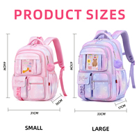 Sac à dos scolaire Oxford personnalisé pour filles, imperméable, ergonomique avec coussin d'air, capacité 20-36L, multi-compartiments pour toutes les classes