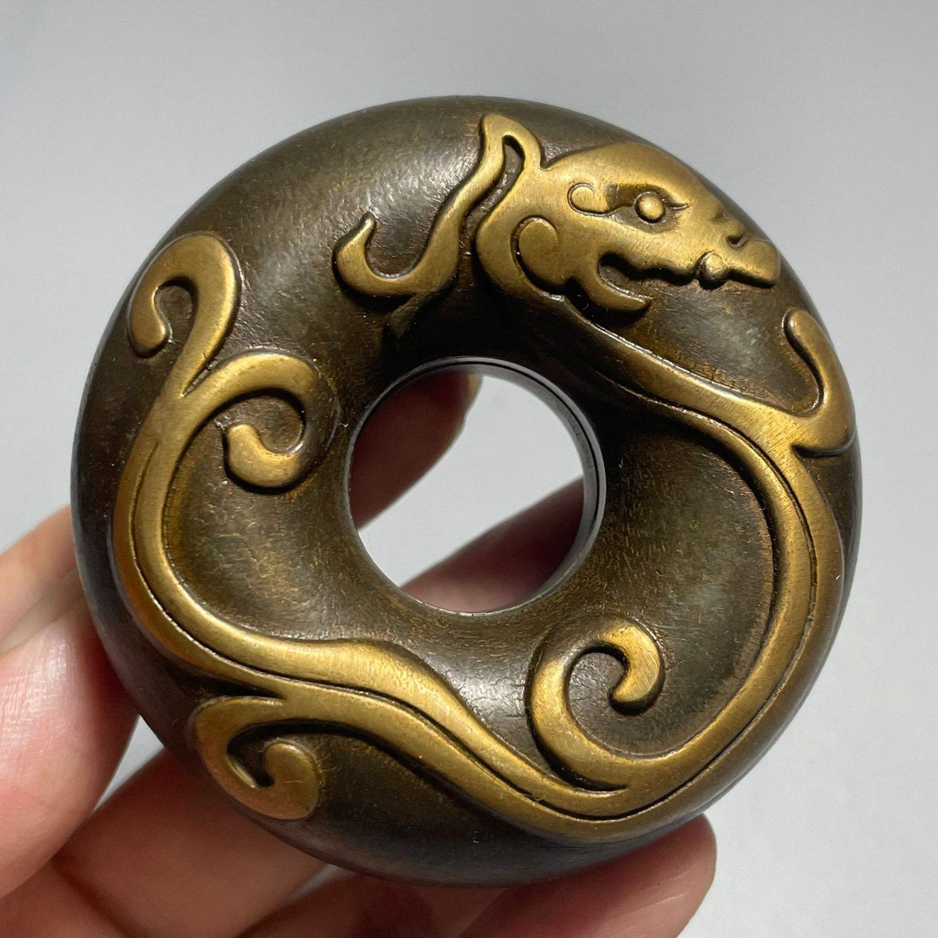 Cloche en forme de tigre/médecine bell/cuivre cloche trompette 2