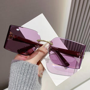 Nuevas Gafas de Sol Mui Home <span class=keywords><strong>Y2K</strong></span> Europeas Americanas sin Marco con Protección UV400 Superior, Retro, <span class=keywords><strong>Cyber</strong></span>, Populares, Estilo Millennium Spice Girls - Product Image 4