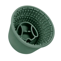 Gamelle anti-glouton pour chien en forme de baril, en silicone, 2-en-1, avec tapis de léchage pour friandises