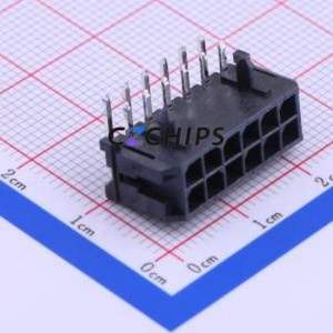 430451200 Wire-to-<b>Board</b> <b>Pin</b> Header Bent Lead Through Hole,P=3mm Connector 2x6P 3mm Right Angle Insert Micro-Fit (MX 3.0) - Product Image 1