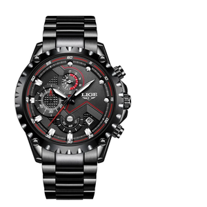 LIGE 9821 Dernière montre de luxe de bonne qualité Tendance Design Prix bas Multicolore <span class=keywords><strong>Chic</strong></span> Multifonction Hommes Montre Quartz Bracelet en acier inoxydable - Product Image 3