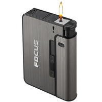 Prix de gros Lot de 10 accessoires jetables pour cigarettes en métal Briquet remplaçable avec étui séparé