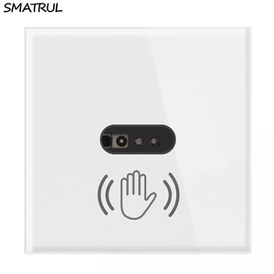 Smart Wall <b>Switch</b> Infrared <b>Sensor</b> No Need to Touch 110V- 220V 10A EU UK Neutral Wire Glass Screen Electrical Power - Product Image 2