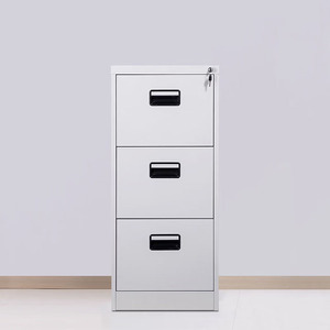 Armoire de rangement en acier verrouillable, design moderne, classeur vertical à <span class=keywords><strong>3</strong></span> <span class=keywords><strong>tiroirs</strong></span> de qualité hospitalière pour la maison, le bureau et le commerce - Product Image 2