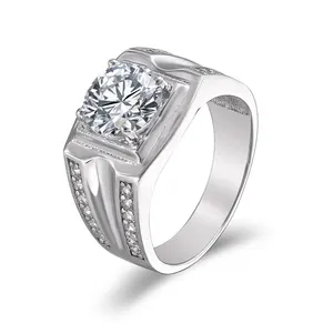 SKA Fashion 925 Sterling silver ring lab diamond silver ring for men Wholesale