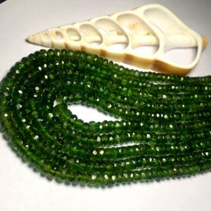 Wholesale Faceted Rondelle Shape <b>Peridot</b> Gemstone Loose Green Color Jewelry for <b>Necklace</b>/Bracelet Natural Quality Stone Beads - Product Image 3