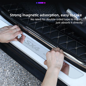 Plaque <span class=keywords><strong>de</strong></span> seuil LED en acrylique USB personnalisée avec logo, éclairage <span class=keywords><strong>de</strong></span> pédale <span class=keywords><strong>de</strong></span> voiture givré, compatible <span class=keywords><strong>BMW</strong></span>/Mercedes Benz/Toyota - Product Image 3