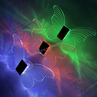 Vente en gros de cierges magiques pour bouteilles de champagne Bâton lumineux à ailes de papillon colorées Bâton lumineux stroboscopique à LED pour discothèque et bar