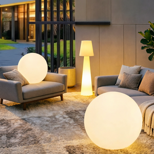 Lampes à LED lumineuses, <span class=keywords><strong>globes</strong></span> rigides, rechargeables, sur pied, 16 LED RGB à intensité variable, lampe de sol en forme de boule pour éclairage intérieur et extérieur - Product Image 6