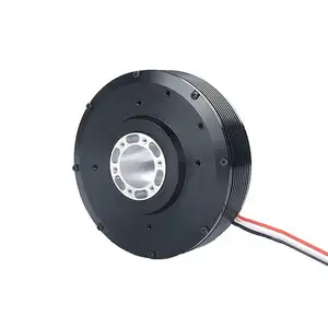 Faradyi Customized PM100 High Torque Small Size Hollow Shaft External Rotor Gimbal Motor With Slip Ring For Robot