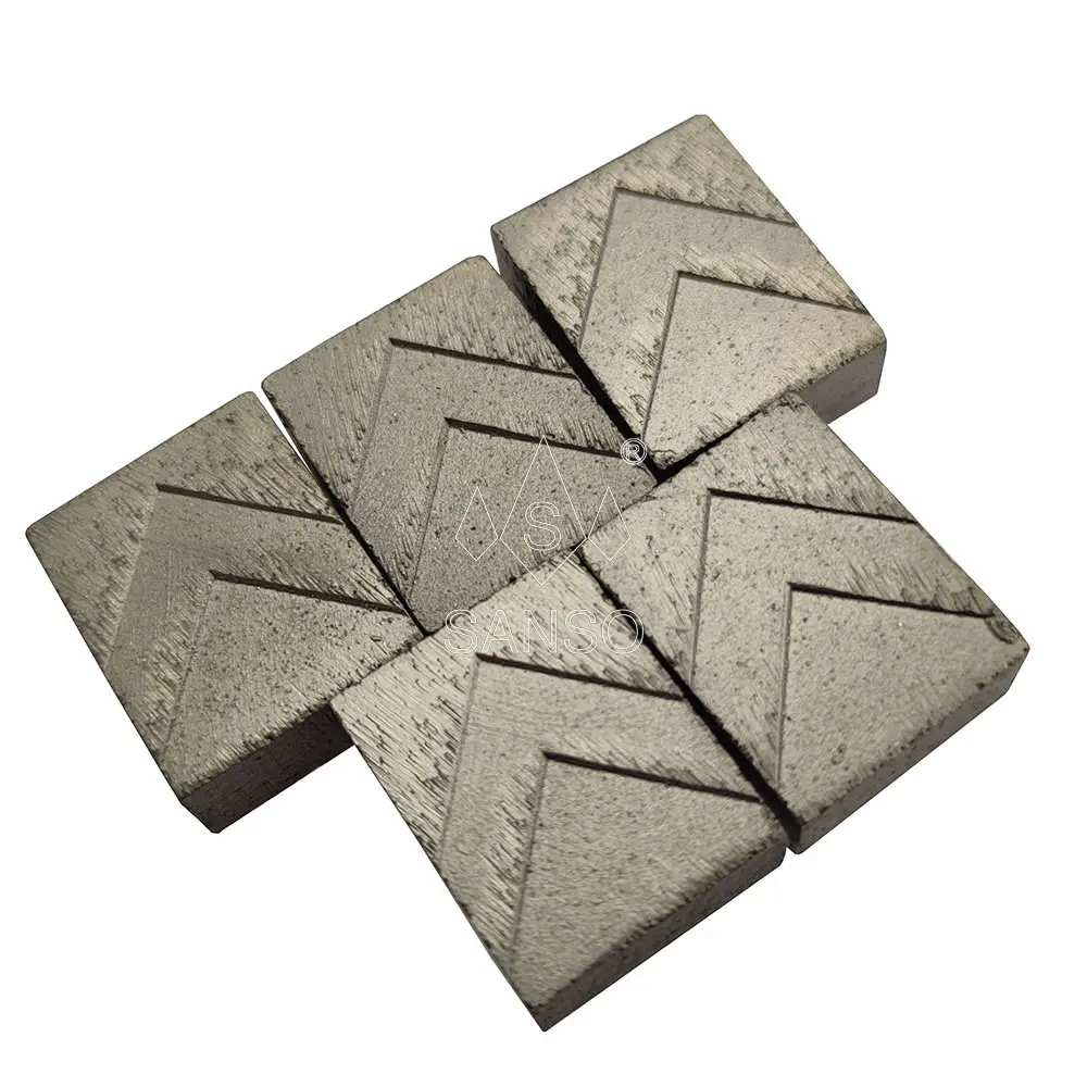 Sanso Best-Selling Long Lifespan Black Diamond Segment For Cutting Sandstone Granite Basalt Andesite