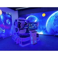 Reality 3D Cinema Indoor Metal & Plastic VR Gaming Machine avec rotation de 360 degrés pour 2 joueurs