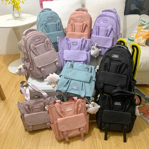 Hochwertiger 2-teiliger Umhängetaschen rucksack Junior High School Schüler Schult asche Nylon Kaninchen Rucksack - Product Image 2