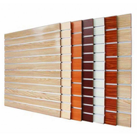 Panel de MDF Ranurado Resistente a la Humedad E0 E1, Revestido, 4x8 pies, 18 mm, Acabado Brillante, Venta al por Mayor y Menor, Panel de Exhibición para Tiendas