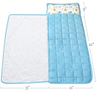 Tapis de sieste pour les tout-petits, couverture légère de dinosaure parfait pour les enfants d'âge préscolaire, la garderie, le sac de couchage de voyage pour garçons et filles