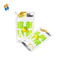 Feiao LOW MOQ op maat bedrukte Doypack spout zakken, composteerbaar, recycleerbaar, plastic zakken voor fruitsap, staande spout pouch zakken
