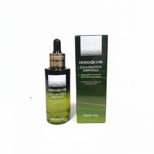 FARMSTAY DERMACUBE CICA MADECA AMPOULE, Ampolla Facial Coreana para el Cuidado de la Piel, Antienvejecimiento, Blanqueadora, Hidratante, 55 ml, Hecho en Corea - Product Image 2