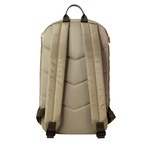 Mochila Unisex Ligera de Nailon Gris Claro con Marco Interno, Diseño Minimalista/Normcore con Patrón de Caracteres, Duradera, Portátil y con Cierre - Product Image 4