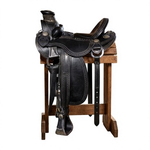 Selle d'équitation anglaise en cuir de buffle véritable modèle NA82 de BS International, couverture de cheval en bois, quincaillerie durable en acier inoxydable SUS304 - Product Image 2