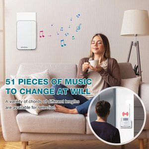 Nhà Máy Giá căn hộ không dây giá rẻ nhiều ngôn ngữ và cảm biến chuyển động 51 miếng âm nhạc chào đón chuông cửa - Product Image 3