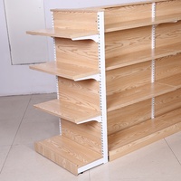 Design moderne chinois produits célèbres en acier et bois supermarché magasin de détail boutique présentoirs