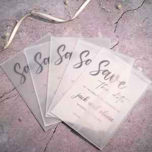 Papier calque transparent de haute qualité, papier à enveloppes triple pli, cartes d'invitation de mariage pour la fête des mères - Écologique et créatif - Product Image 4