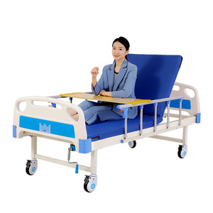 Kangluo Abs Nursing <b>Bed</b> Jj-66 <b>Single</b> Crank Hospital <b>Bed</b> With Double Rocking Backrest And Leg Lift For Elderly Care And - Product Image 2