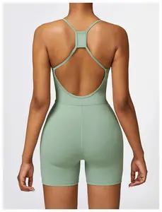 Aola OEM giảm béo nén Jumpsuit Workout bodysuit tập thể dục phòng tập thể dục Yoga Romper cho phụ nữ