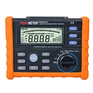 digital and analog display insulation tester PM5203 with PI and DAR 1000V insulation resistance megger multimeter MS5203